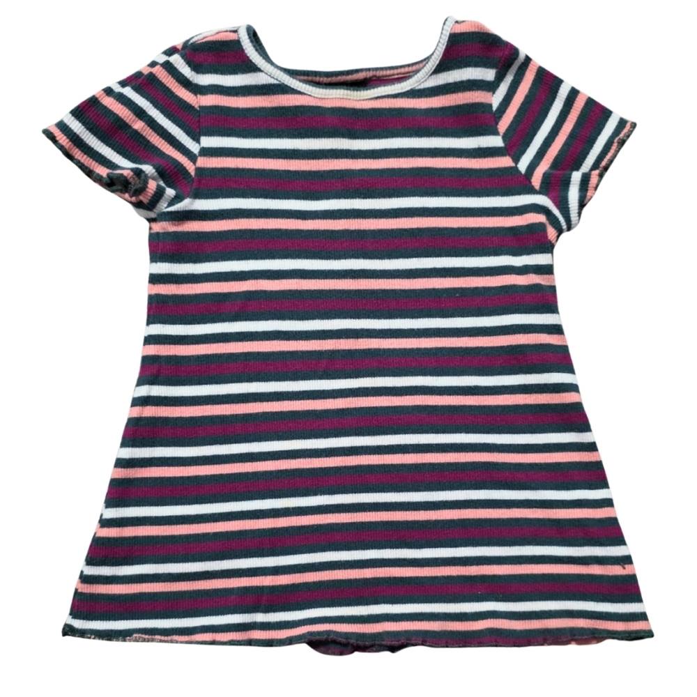 art class - Striped Short Sleeve Baby Dress